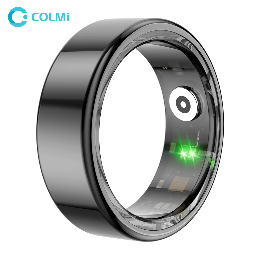 Smart Ring Health - [2024] R02 colmi แหวนอัจฉริยะเกรดทหาร, แหวนเหล็กไทเทเนียมเกรดทหาร IP68ตรวจสอบสุขภาพและ5ATM