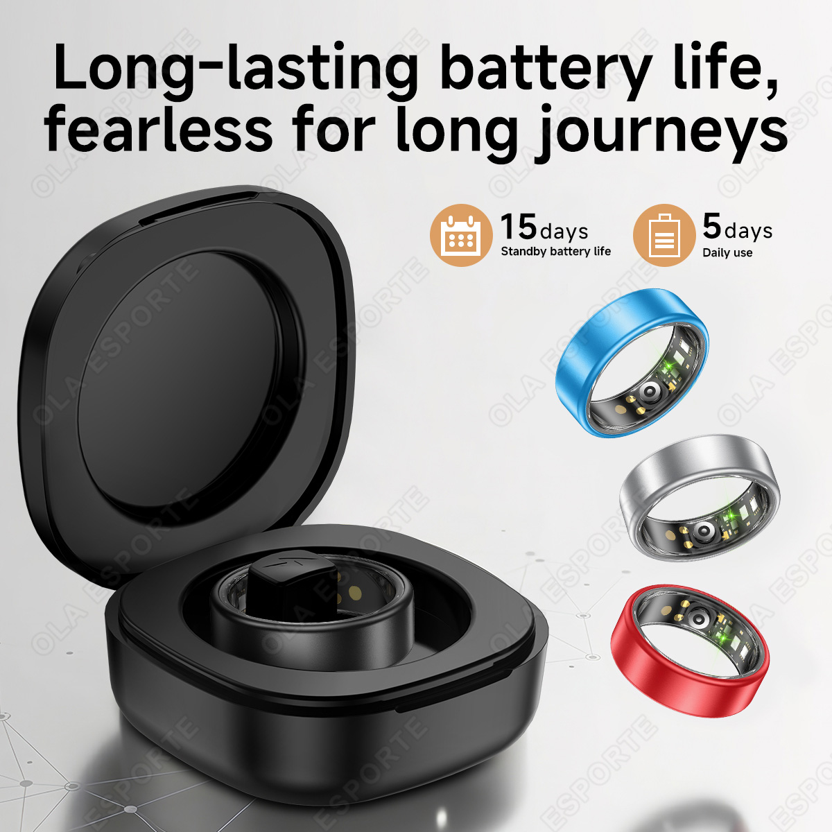 แหวนอัจฉริยะรุ่นใหม่พร้อมเคส ว - Smart Ring Health บทวิจารณ์และราคา