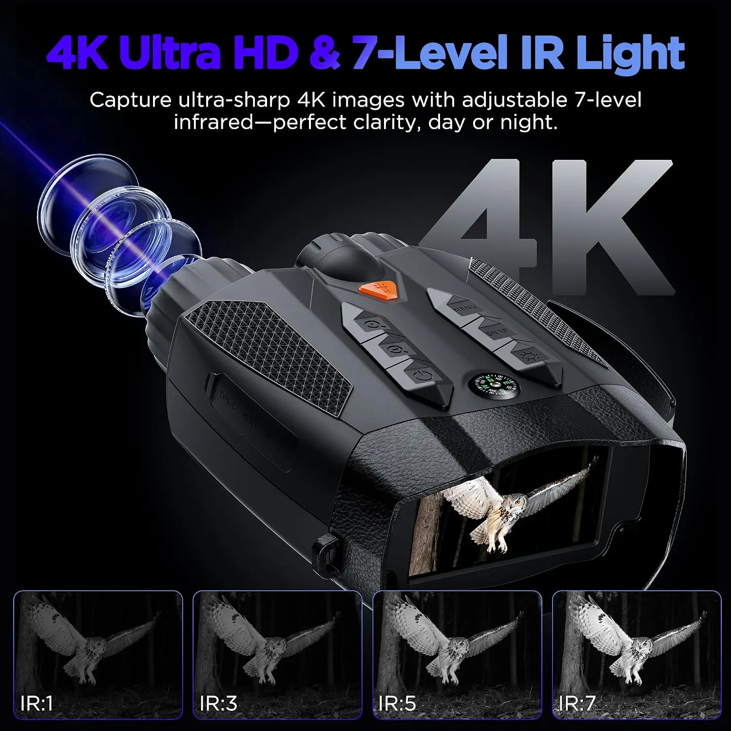 แว่นตาอินฟราเรดสำหรับผู้ใหญ่ 4 - Cool Electronics Gadgets For Men บทวิจารณ์และราคา