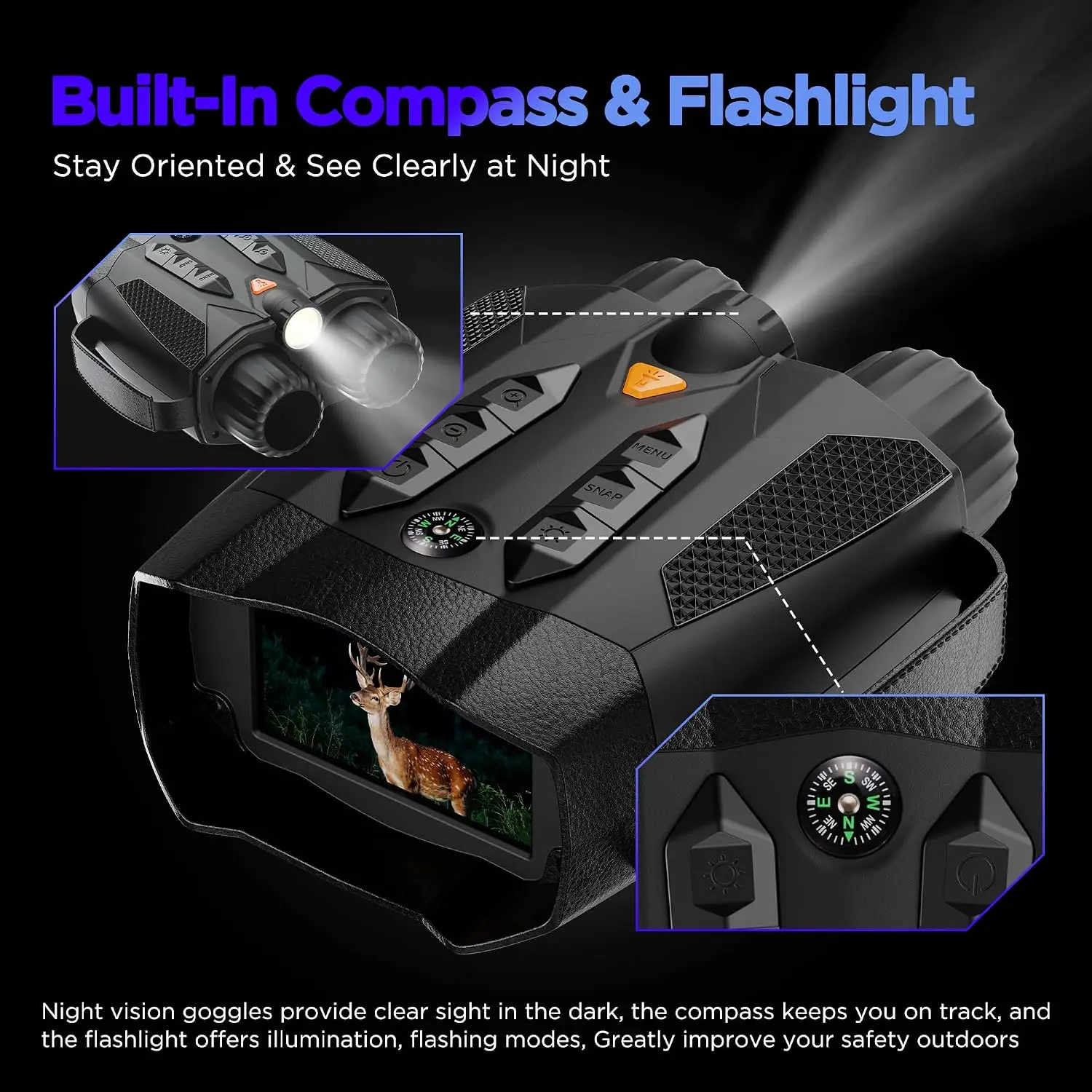 แว่นตาอินฟราเรดสำหรับผู้ใหญ่ 4 - Cool Electronics Gadgets For Men บทวิจารณ์และราคา